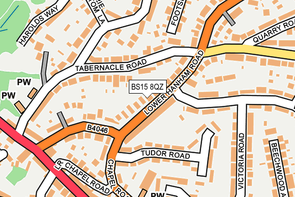 BS15 8QZ map - OS OpenMap – Local (Ordnance Survey) BS15 8QZ map - OS OpenMap – Local (Ordnance Survey)