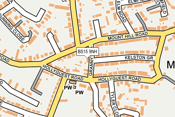 BS15 9NH map - OS OpenMap – Local (Ordnance Survey) BS15 9NH map - OS OpenMap – Local (Ordnance Survey)