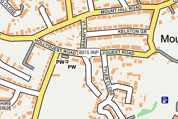 BS15 9NP map - OS OpenMap – Local (Ordnance Survey) BS15 9NP map - OS OpenMap – Local (Ordnance Survey)