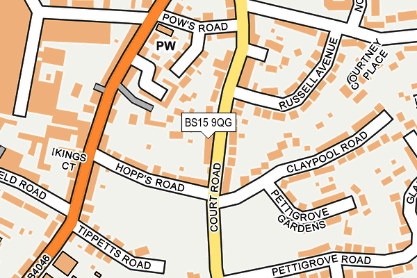 BS15 9QG map - OS OpenMap – Local (Ordnance Survey) BS15 9QG map - OS OpenMap – Local (Ordnance Survey)