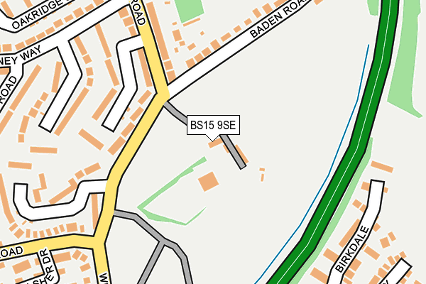 BS15 9SE map - OS OpenMap – Local (Ordnance Survey) BS15 9SE map - OS OpenMap – Local (Ordnance Survey)