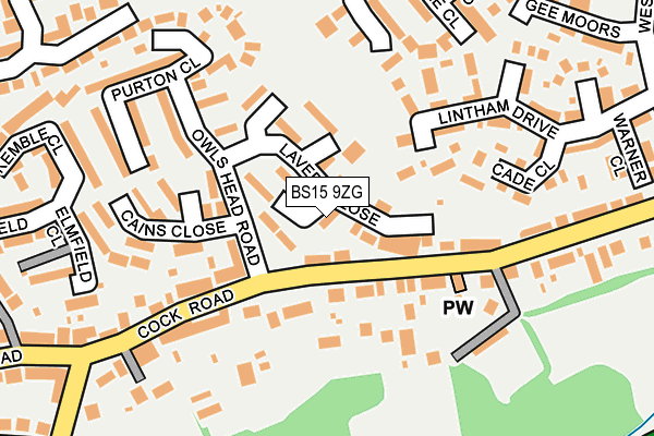 BS15 9ZG map - OS OpenMap – Local (Ordnance Survey) BS15 9ZG map - OS OpenMap – Local (Ordnance Survey)