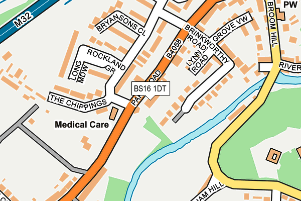 BS16 1DT map - OS OpenMap – Local (Ordnance Survey) BS16 1DT map - OS OpenMap – Local (Ordnance Survey)
