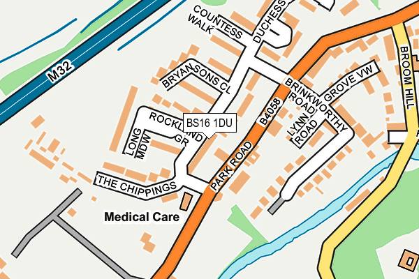BS16 1DU map - OS OpenMap – Local (Ordnance Survey) BS16 1DU map - OS OpenMap – Local (Ordnance Survey)