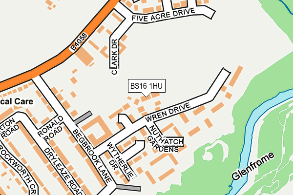 BS16 1HU map - OS OpenMap – Local (Ordnance Survey) BS16 1HU map - OS OpenMap – Local (Ordnance Survey)