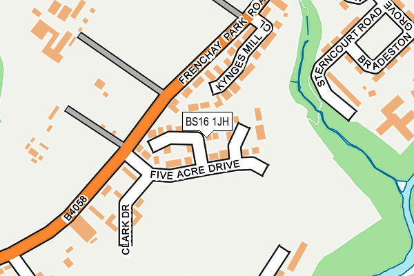BS16 1JH map - OS OpenMap – Local (Ordnance Survey) BS16 1JH map - OS OpenMap – Local (Ordnance Survey)