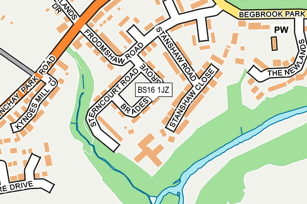 BS16 1JZ map - OS OpenMap – Local (Ordnance Survey) BS16 1JZ map - OS OpenMap – Local (Ordnance Survey)