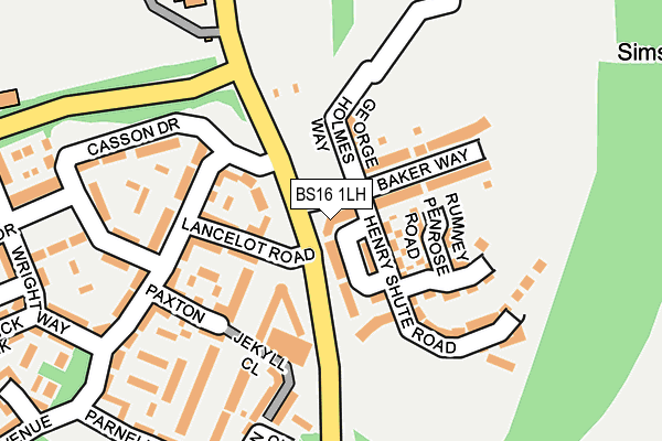 BS16 1LH map - OS OpenMap – Local (Ordnance Survey) BS16 1LH map - OS OpenMap – Local (Ordnance Survey)