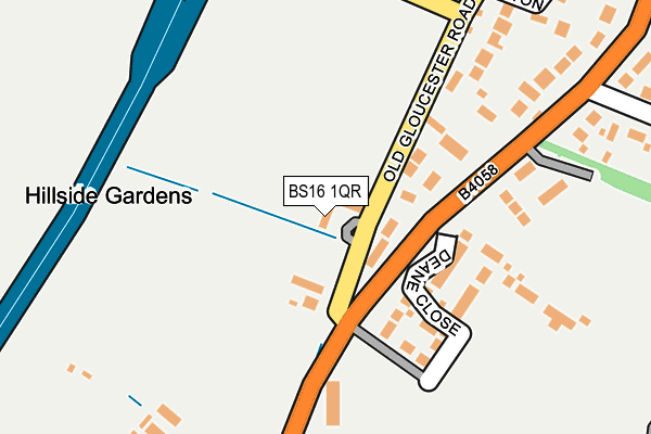 BS16 1QR map - OS OpenMap – Local (Ordnance Survey) BS16 1QR map - OS OpenMap – Local (Ordnance Survey)