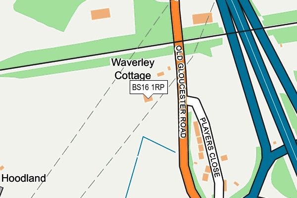 BS16 1RP map - OS OpenMap – Local (Ordnance Survey)