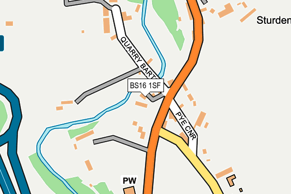 BS16 1SF map - OS OpenMap – Local (Ordnance Survey) BS16 1SF map - OS OpenMap – Local (Ordnance Survey)