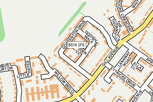 BS16 2FE map - OS OpenMap – Local (Ordnance Survey) BS16 2FE map - OS OpenMap – Local (Ordnance Survey)