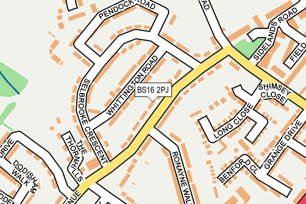 BS16 2PJ map - OS OpenMap – Local (Ordnance Survey) BS16 2PJ map - OS OpenMap – Local (Ordnance Survey)