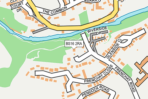 BS16 2RA map - OS OpenMap – Local (Ordnance Survey) BS16 2RA map - OS OpenMap – Local (Ordnance Survey)