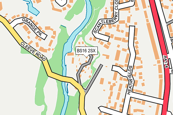 BS16 2SX map - OS OpenMap – Local (Ordnance Survey) BS16 2SX map - OS OpenMap – Local (Ordnance Survey)