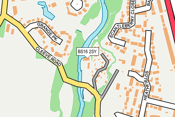 BS16 2SY map - OS OpenMap – Local (Ordnance Survey) BS16 2SY map - OS OpenMap – Local (Ordnance Survey)