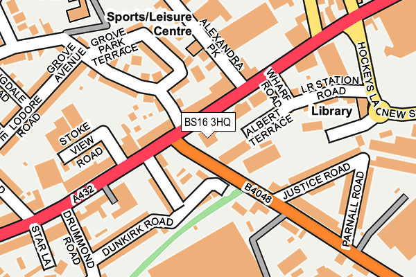 BS16 3HQ map - OS OpenMap – Local (Ordnance Survey) BS16 3HQ map - OS OpenMap – Local (Ordnance Survey)