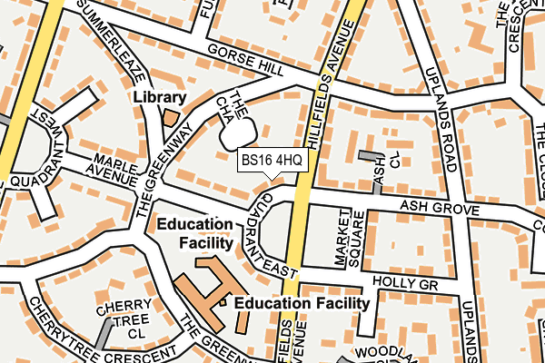 BS16 4HQ map - OS OpenMap – Local (Ordnance Survey) BS16 4HQ map - OS OpenMap – Local (Ordnance Survey)