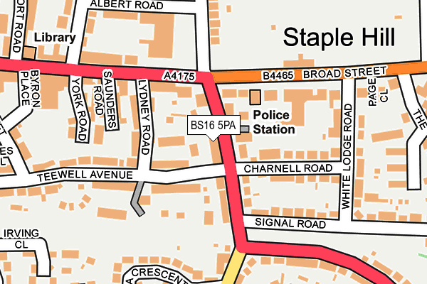 BS16 5PA map - OS OpenMap – Local (Ordnance Survey)