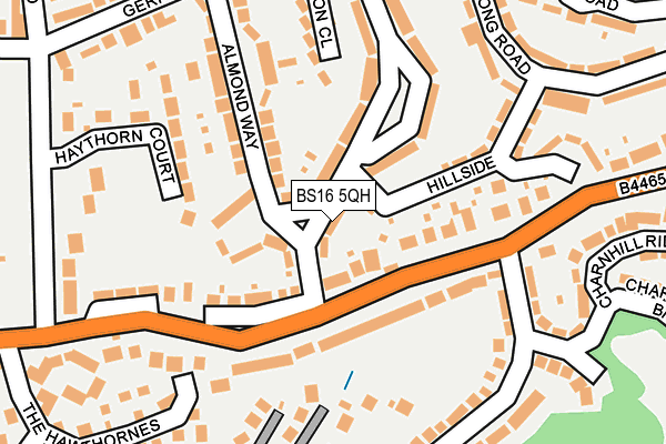 BS16 5QH map - OS OpenMap – Local (Ordnance Survey) BS16 5QH map - OS OpenMap – Local (Ordnance Survey)
