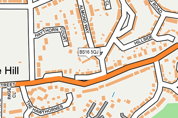 BS16 5QJ map - OS OpenMap – Local (Ordnance Survey) BS16 5QJ map - OS OpenMap – Local (Ordnance Survey)