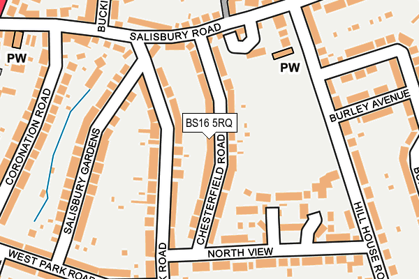BS16 5RQ map - OS OpenMap – Local (Ordnance Survey) BS16 5RQ map - OS OpenMap – Local (Ordnance Survey)