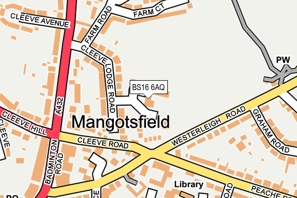 BS16 6AQ map - OS OpenMap – Local (Ordnance Survey) BS16 6AQ map - OS OpenMap – Local (Ordnance Survey)