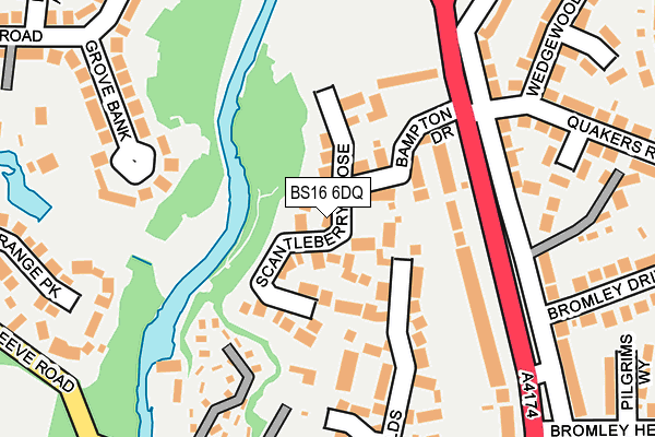 BS16 6DQ map - OS OpenMap – Local (Ordnance Survey) BS16 6DQ map - OS OpenMap – Local (Ordnance Survey)