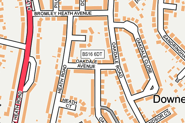 BS16 6DT map - OS OpenMap – Local (Ordnance Survey) BS16 6DT map - OS OpenMap – Local (Ordnance Survey)