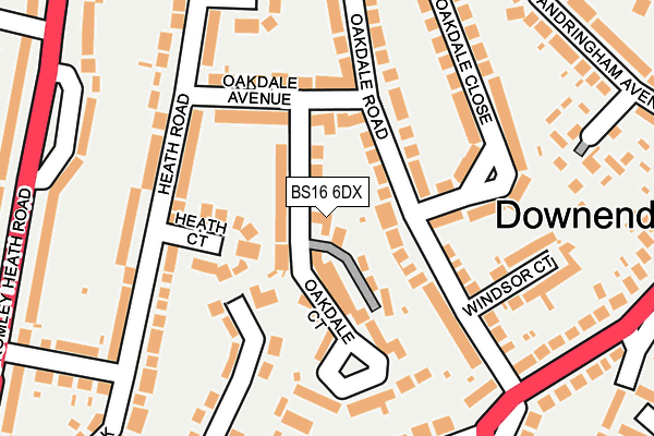BS16 6DX map - OS OpenMap – Local (Ordnance Survey) BS16 6DX map - OS OpenMap – Local (Ordnance Survey)