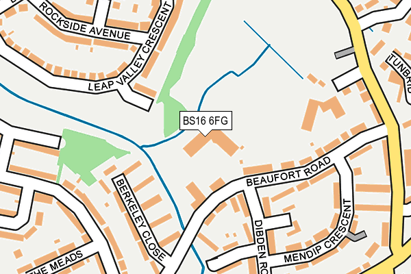 BS16 6FG map - OS OpenMap – Local (Ordnance Survey) BS16 6FG map - OS OpenMap – Local (Ordnance Survey)