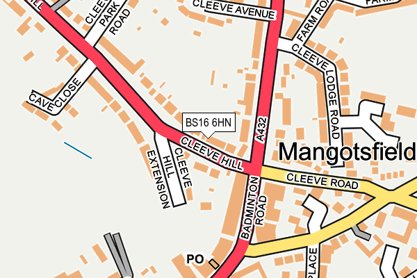 BS16 6HN map - OS OpenMap – Local (Ordnance Survey) BS16 6HN map - OS OpenMap – Local (Ordnance Survey)