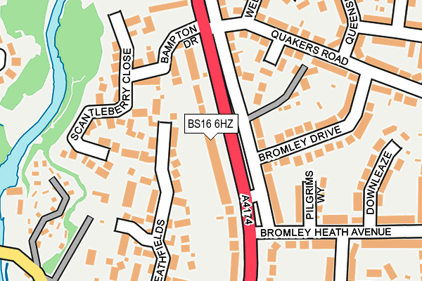 BS16 6HZ map - OS OpenMap – Local (Ordnance Survey) BS16 6HZ map - OS OpenMap – Local (Ordnance Survey)