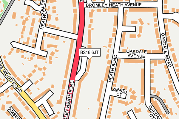 BS16 6JT map - OS OpenMap – Local (Ordnance Survey) BS16 6JT map - OS OpenMap – Local (Ordnance Survey)