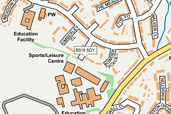 BS16 6QY map - OS OpenMap – Local (Ordnance Survey)