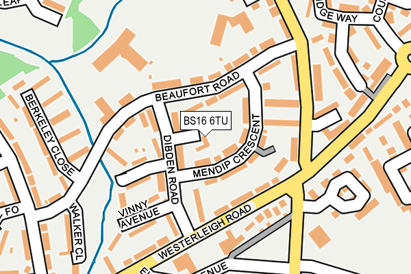BS16 6TU map - OS OpenMap – Local (Ordnance Survey) BS16 6TU map - OS OpenMap – Local (Ordnance Survey)