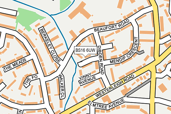 BS16 6UW map - OS OpenMap – Local (Ordnance Survey) BS16 6UW map - OS OpenMap – Local (Ordnance Survey)
