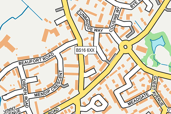 BS16 6XX map - OS OpenMap – Local (Ordnance Survey) BS16 6XX map - OS OpenMap – Local (Ordnance Survey)