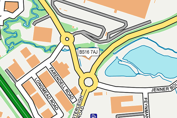 BS16 7AJ map - OS OpenMap – Local (Ordnance Survey) BS16 7AJ map - OS OpenMap – Local (Ordnance Survey)