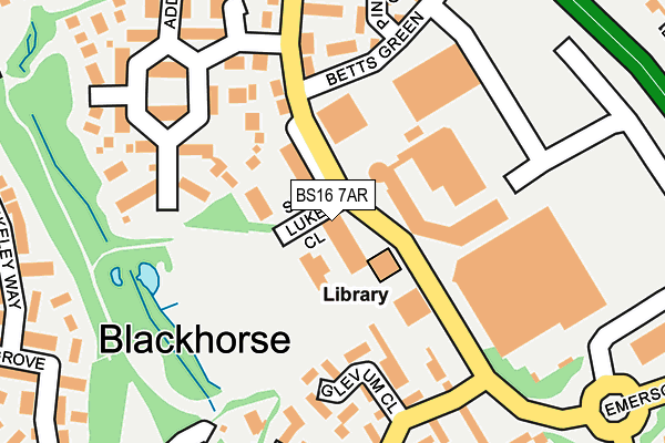 BS16 7AR map - OS OpenMap – Local (Ordnance Survey) BS16 7AR map - OS OpenMap – Local (Ordnance Survey)