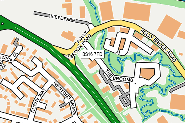 BS16 7FD map - OS OpenMap – Local (Ordnance Survey) BS16 7FD map - OS OpenMap – Local (Ordnance Survey)