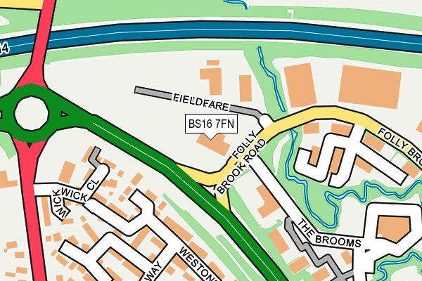 BS16 7FN map - OS OpenMap – Local (Ordnance Survey) BS16 7FN map - OS OpenMap – Local (Ordnance Survey)