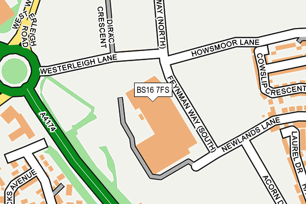 BS16 7FS map - OS OpenMap – Local (Ordnance Survey) BS16 7FS map - OS OpenMap – Local (Ordnance Survey)