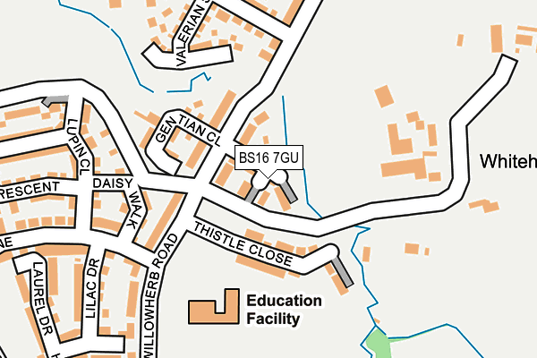 BS16 7GU map - OS OpenMap – Local (Ordnance Survey) BS16 7GU map - OS OpenMap – Local (Ordnance Survey)