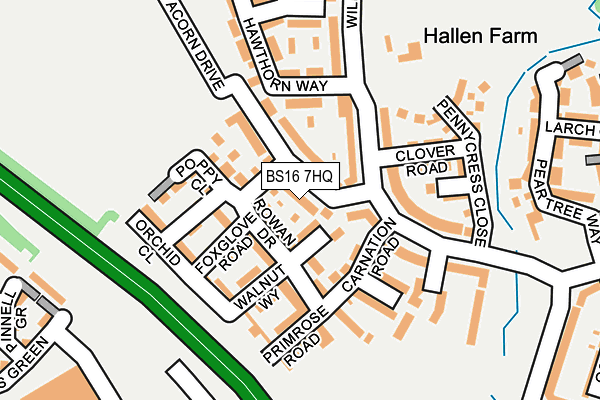 BS16 7HQ map - OS OpenMap – Local (Ordnance Survey) BS16 7HQ map - OS OpenMap – Local (Ordnance Survey)