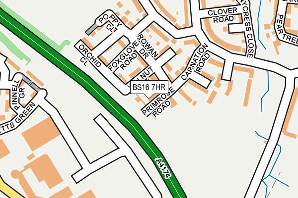 BS16 7HR map - OS OpenMap – Local (Ordnance Survey) BS16 7HR map - OS OpenMap – Local (Ordnance Survey)