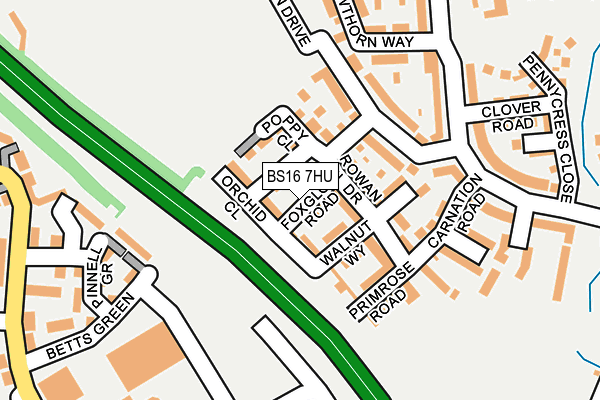BS16 7HU map - OS OpenMap – Local (Ordnance Survey) BS16 7HU map - OS OpenMap – Local (Ordnance Survey)