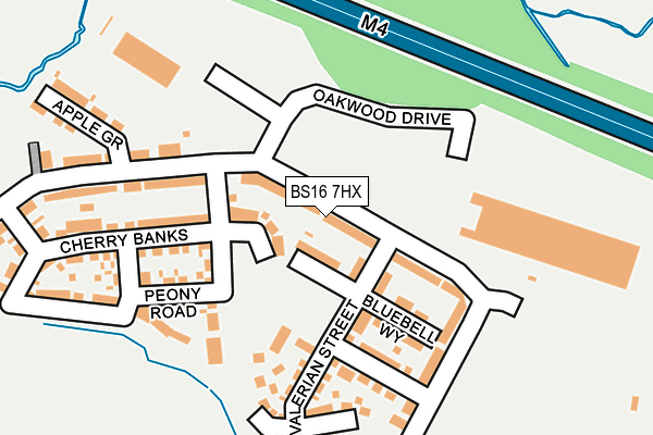 BS16 7HX map - OS OpenMap – Local (Ordnance Survey) BS16 7HX map - OS OpenMap – Local (Ordnance Survey)