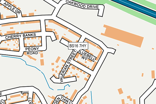 BS16 7HY map - OS OpenMap – Local (Ordnance Survey) BS16 7HY map - OS OpenMap – Local (Ordnance Survey)