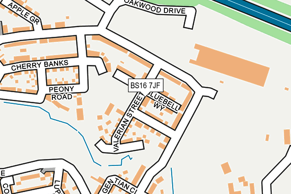 BS16 7JF map - OS OpenMap – Local (Ordnance Survey) BS16 7JF map - OS OpenMap – Local (Ordnance Survey)